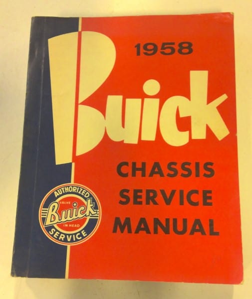 1958 Buick Chassis Service Manual for sale