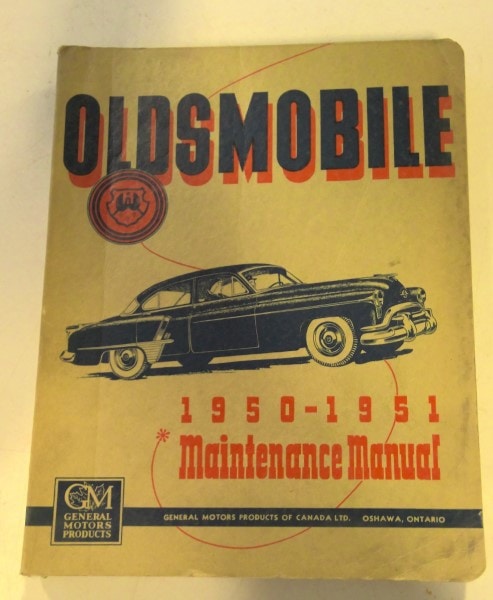 1950-1951 Oldsmobile Maintenance Manual for sale