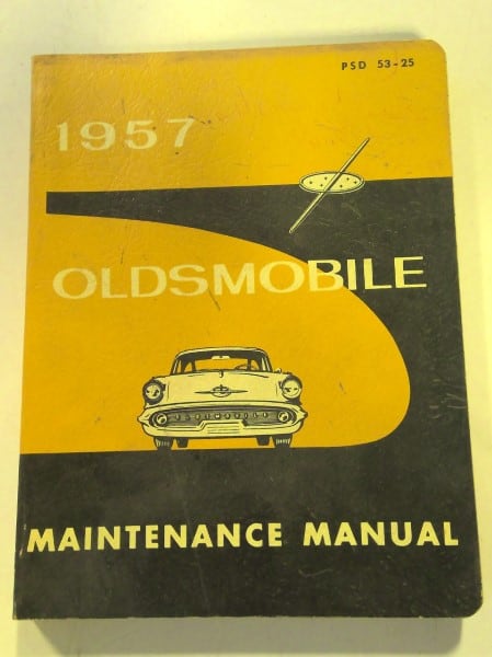 1957 Oldsmobile Maintenance Manual for sale