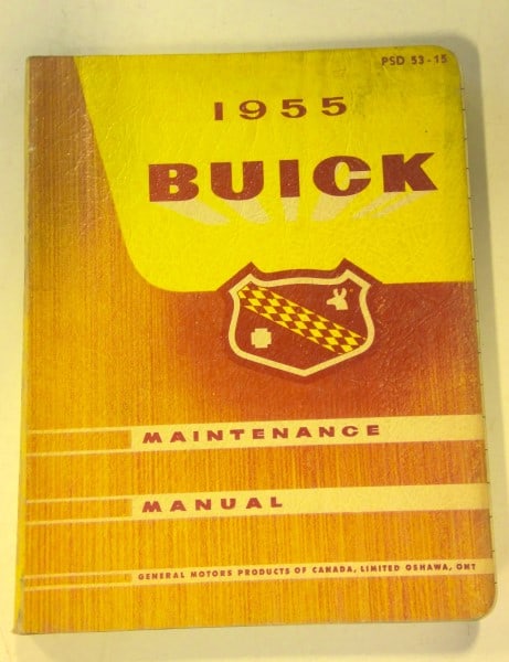 1955 Buick Maintenance Manual for sale