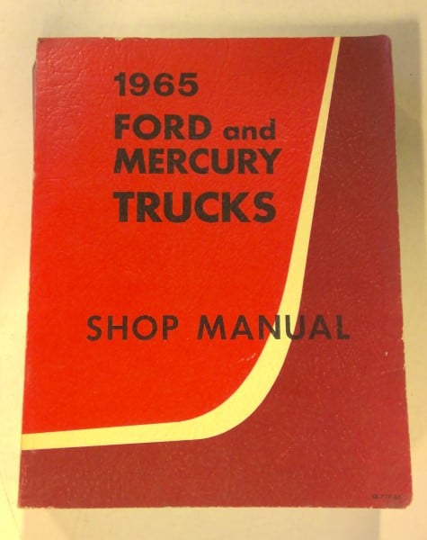 1965 Ford and Mercury Trucks Shop Manual for sale