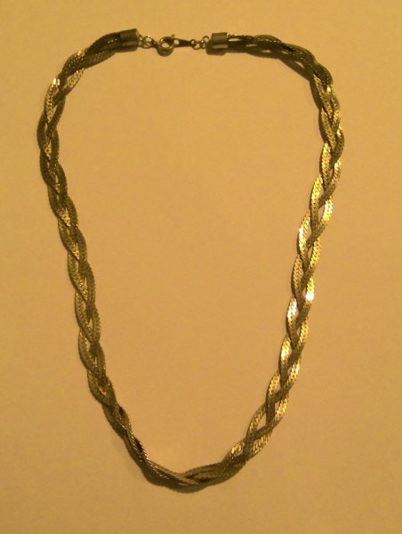 Silver Tone Chain Necklace for sale