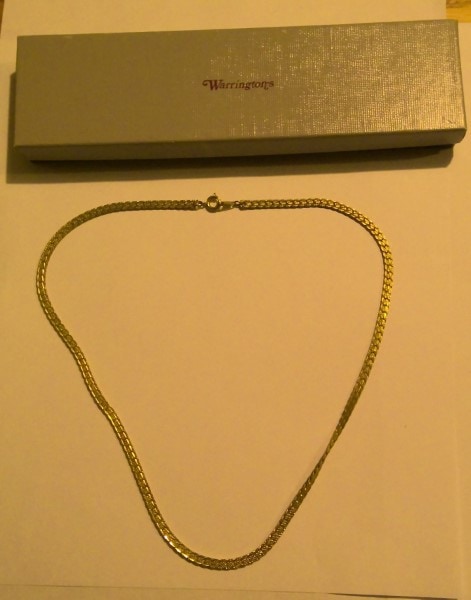 Vintage Gold Tone Chain Necklace for sale