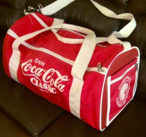 Vintage Coca-Cola Classic High School Gym Bag for sale