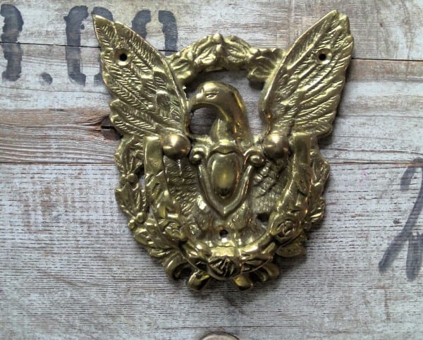 Vintage Brass Eagle Door Knocker for sale