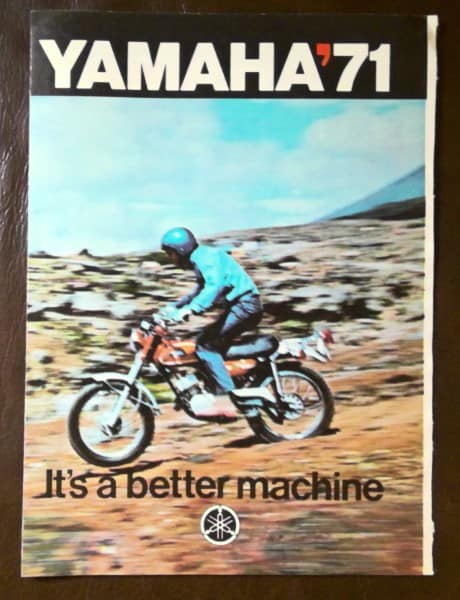 1971 Yamaha Motorcycle Sales Brochure for sale