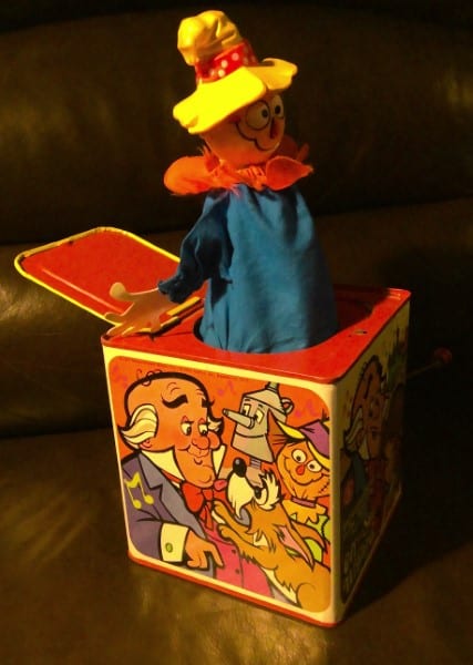 Vintage 1967 Mattel Wizard of Oz Scarecrow in a box for sale