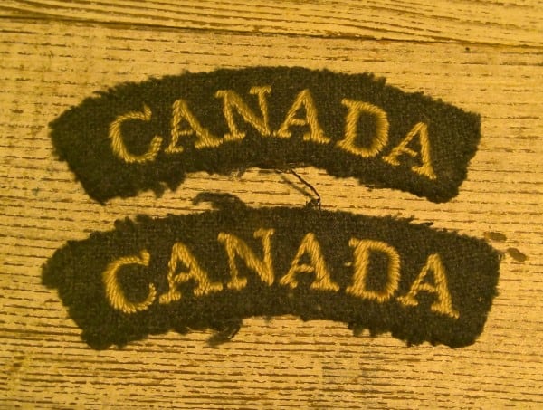 WW2 Canada Shoulder Flash Patches/Badges for sale