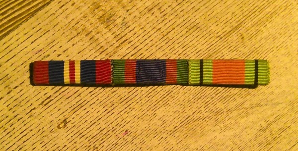 WW2 Canada Volunteer & Defense Medal Ribbon Bar for sale