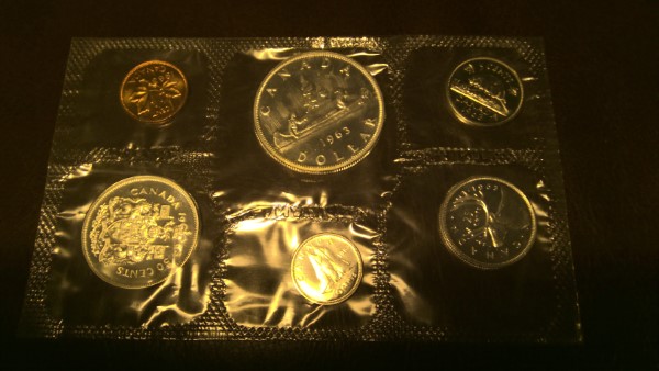 1963 Canada Uncirculated Coin Set.