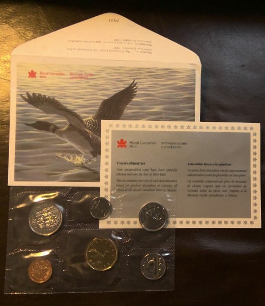 1991 Canada Uncirculated Coin Set (Low Mintage) for sale