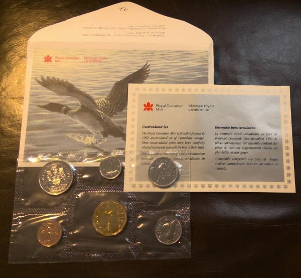 1992 Canada Uncirculated Coin Set for sale