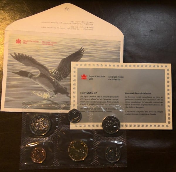 1994 Canada Uncirculated Coin Set for sale