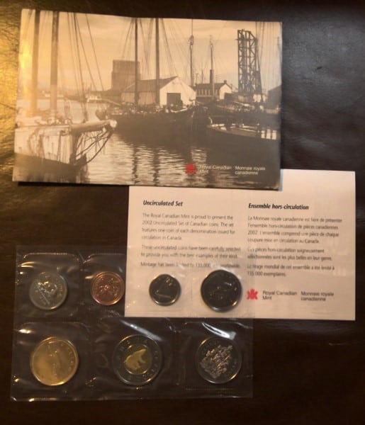 2002 Canada Uncirculated Coin Set for sale