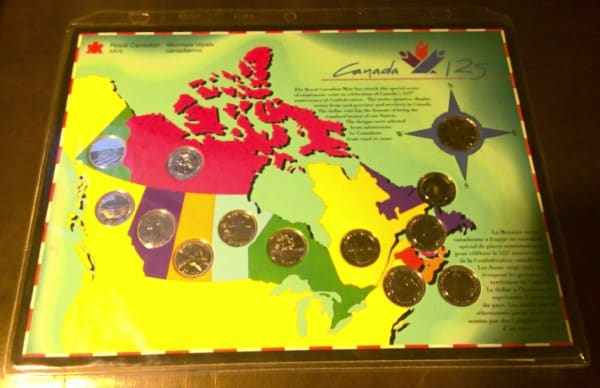 Canada 125 Quarter & Loonie Set 1992 Provinces Series for sale