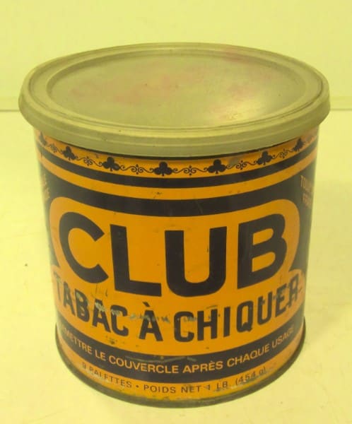 Vintage Club Chewing Tobacco Tin for sale