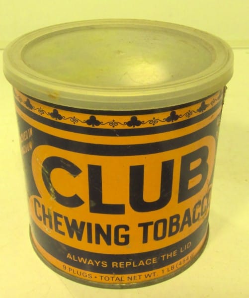 Vintage Club Chewing Tobacco Tin for sale