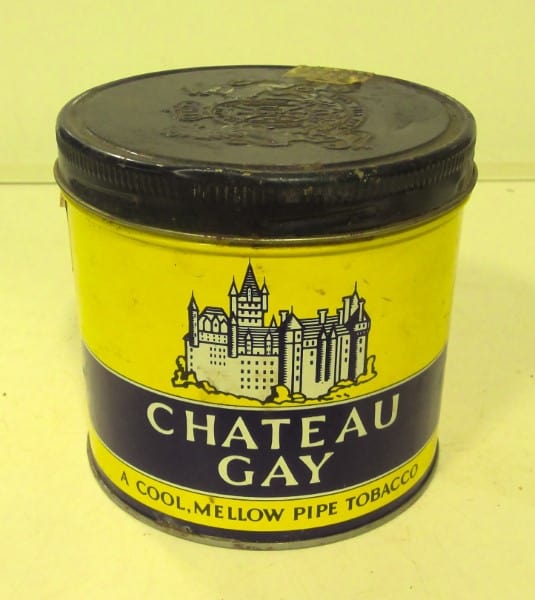 Vintage Chateau Gay Pipe Tobacco Tin for sale