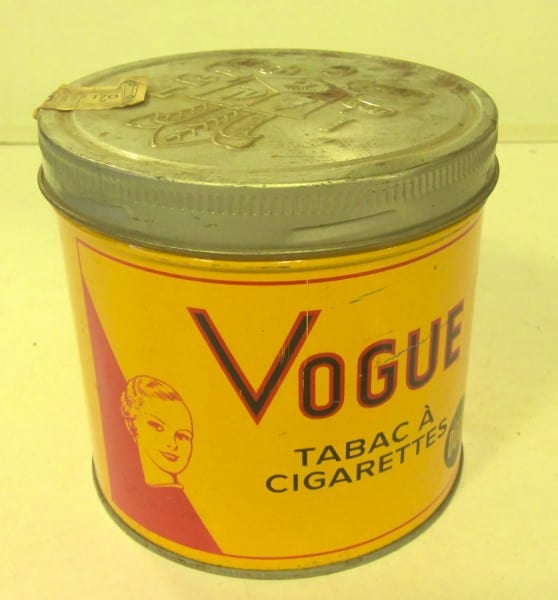 Vintage Vogue Tobacco Tin for sale