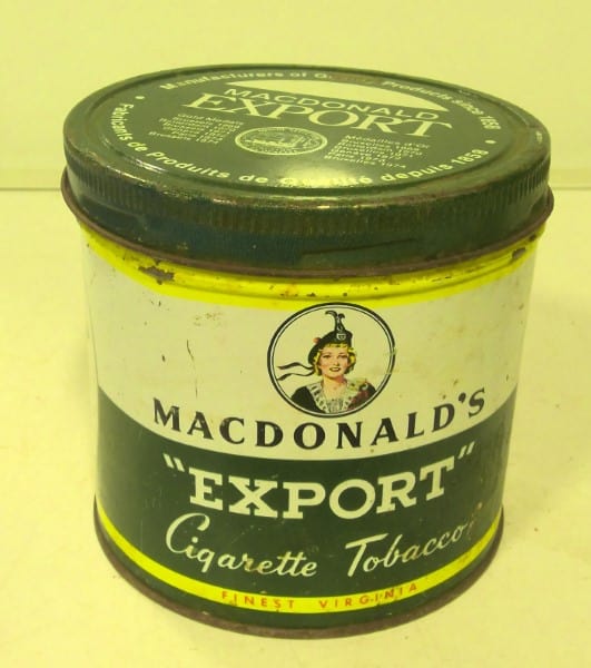 Vintage MacDonald's Export Cigarette Tobacco Tin for sale