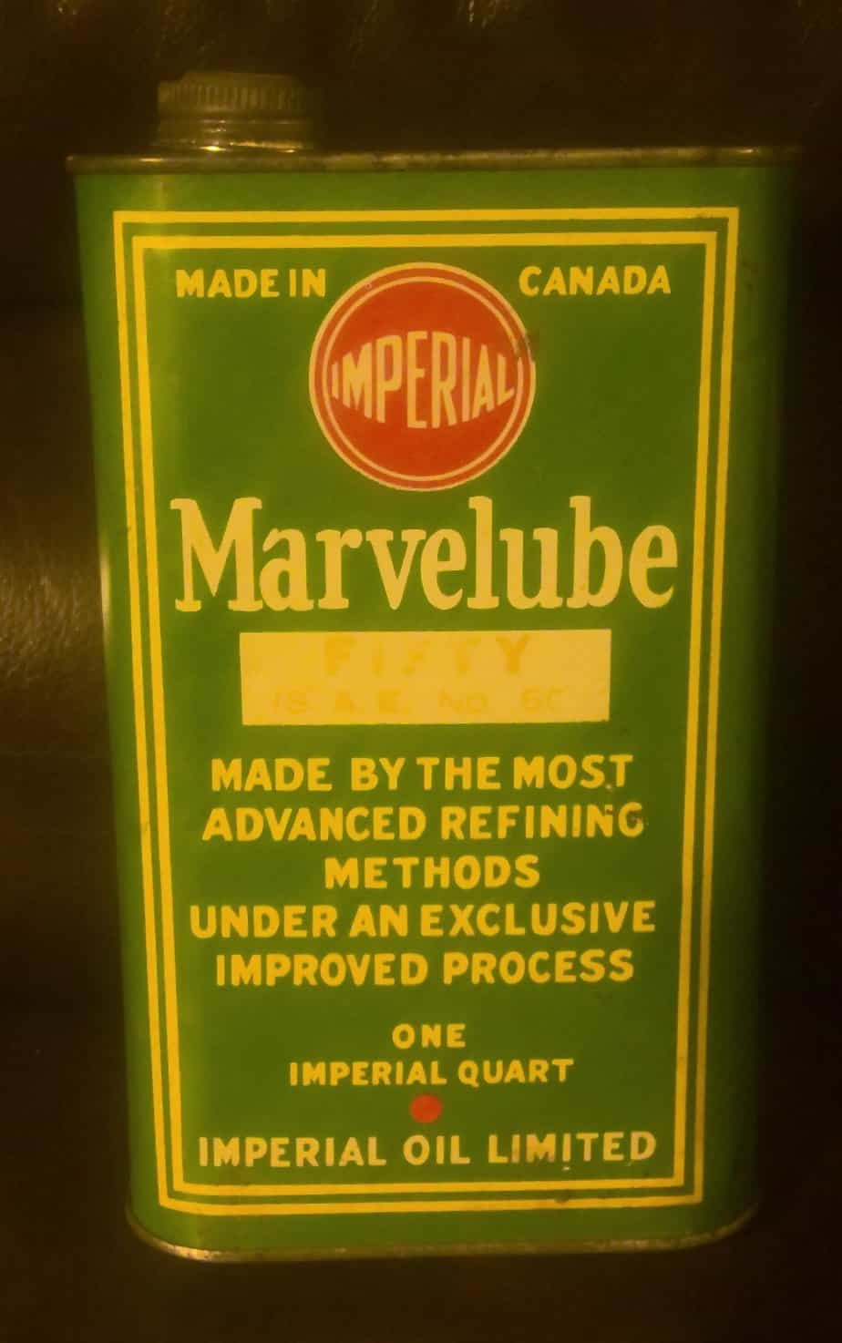 Imperial Oil Limited Marvelube Oil Can for sale