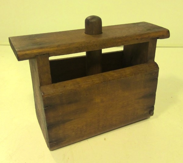 Antique Wood Butter Press for sale