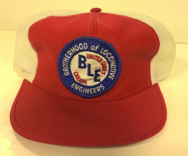 Vintage Brotherhood of Locomotive Engineers Snapback Hat for sale