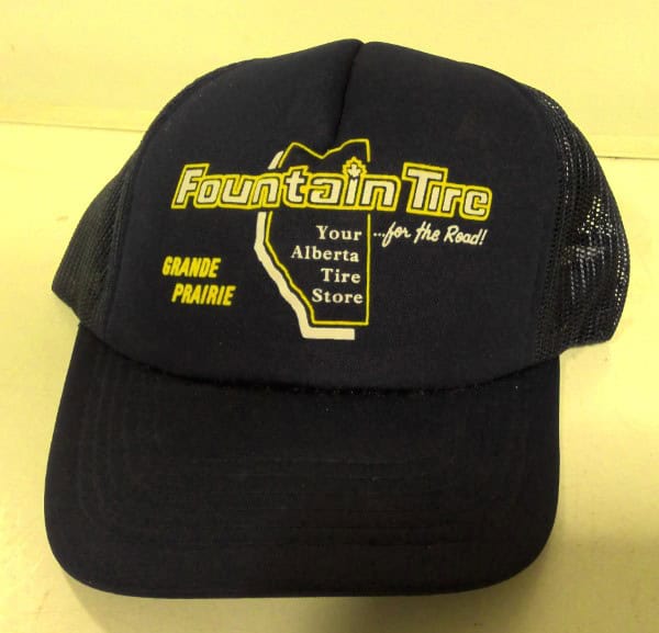 Vintage Fountain Tire Grande Prairie Snapback Hat for sale