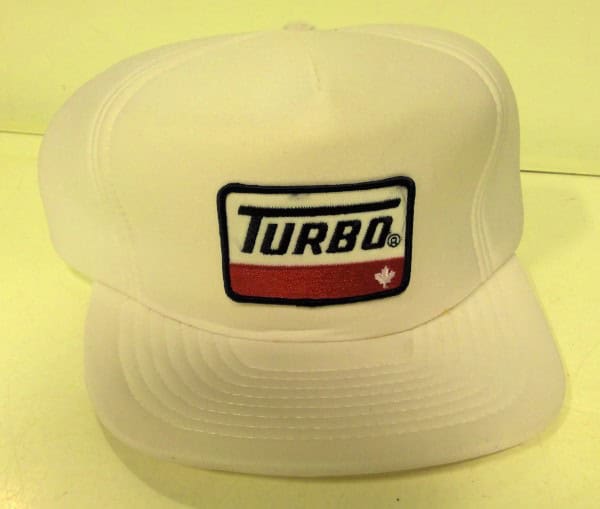 Vintage Turbo Fuels Snapback Hat (White) for sale