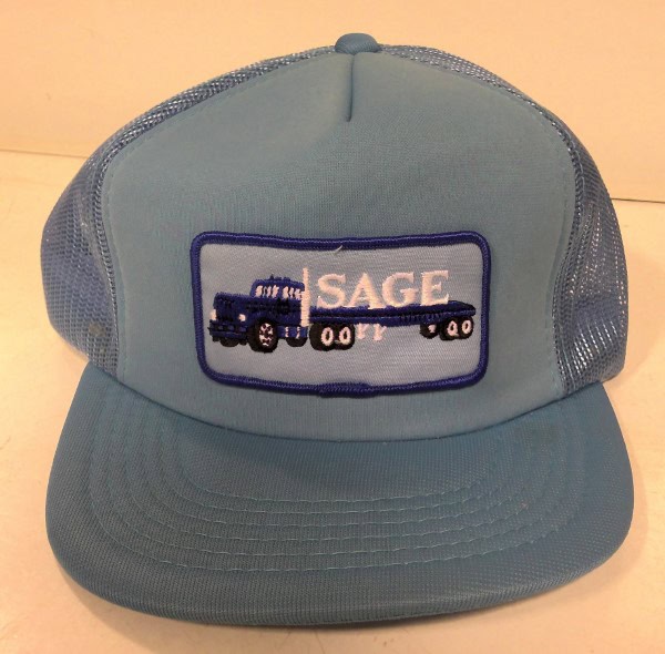 Vintage Sage Trucking Snapback Hat for sale