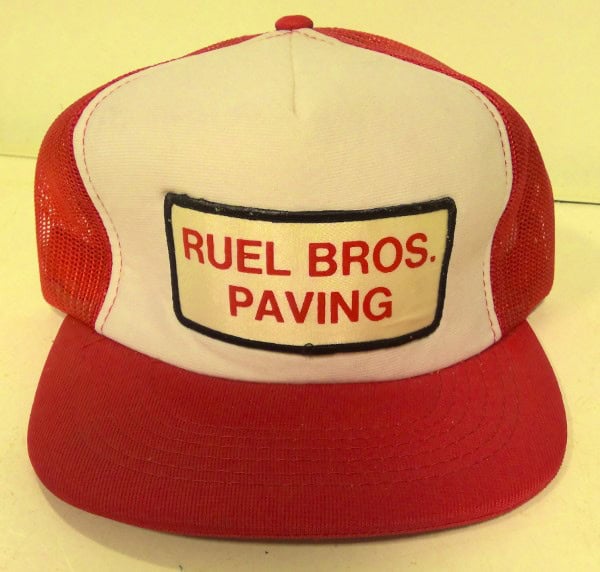 Vintage Ruel Bros. Paving Snapback Hat for sale