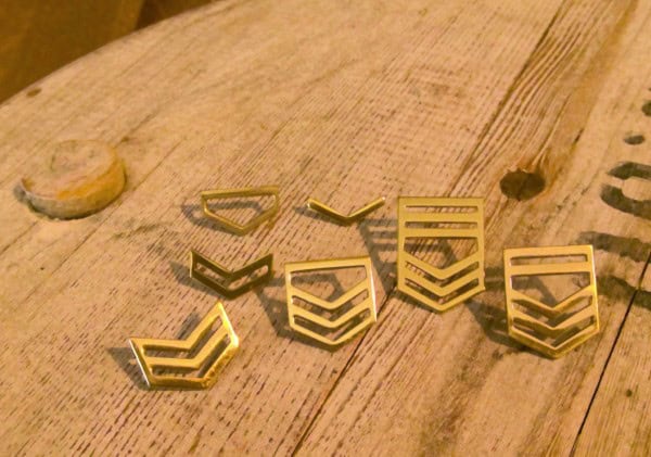 U.S. Army JROTC Rank Pin Set for sale