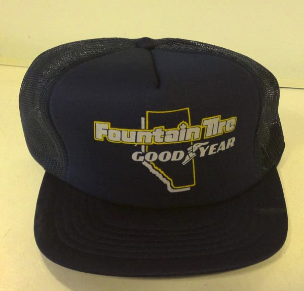 Vintage Fountain Tire Goodyear Snapback Hat for sale