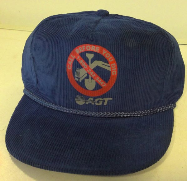 Vintage AGT Call Before You Dig Snapback Hat for sale