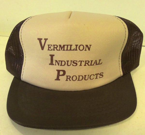 Vintage Vermilion Industrial Products Snapback Hat for sale