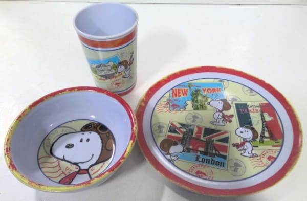 Matching Aviation Snoopy Dinner Set for sale on Hein Ventures' online store