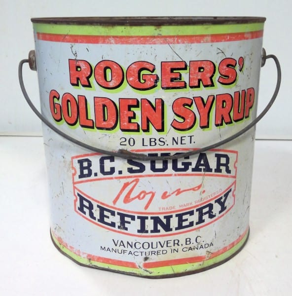 Vintage 20 LB Rogers' Golden Syrup Tin for sale