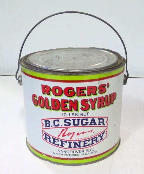 Vintage 10 LB Rogers' Golden Syrup Tin for sale