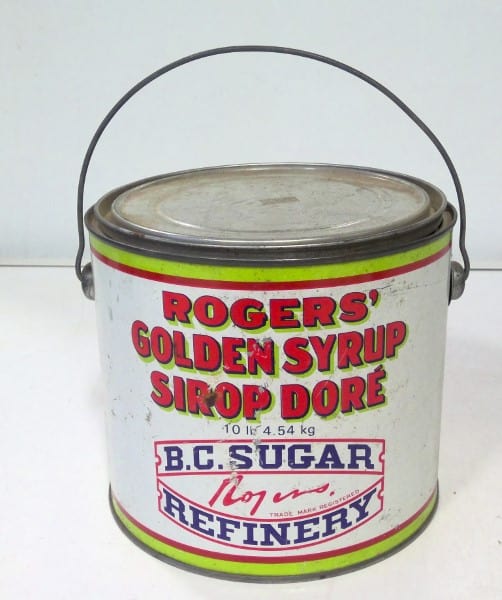 Vintage 10 LB Rogers' Golden Syrup Tin for sale