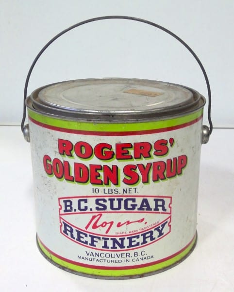 Vintage 10 LB Rogers' Golden Syrup Tin for sale