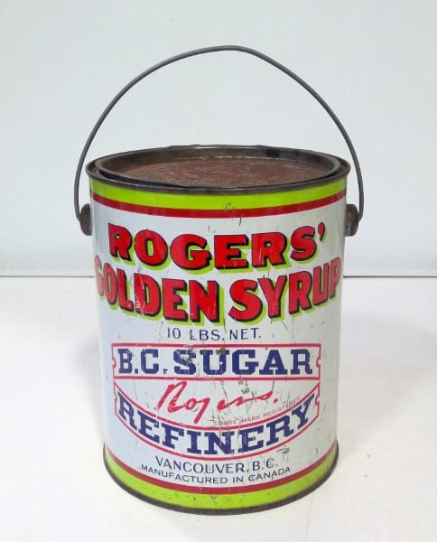 Vintage 10 LB Rogers' Golden Syrup Tin (taller version) for sale