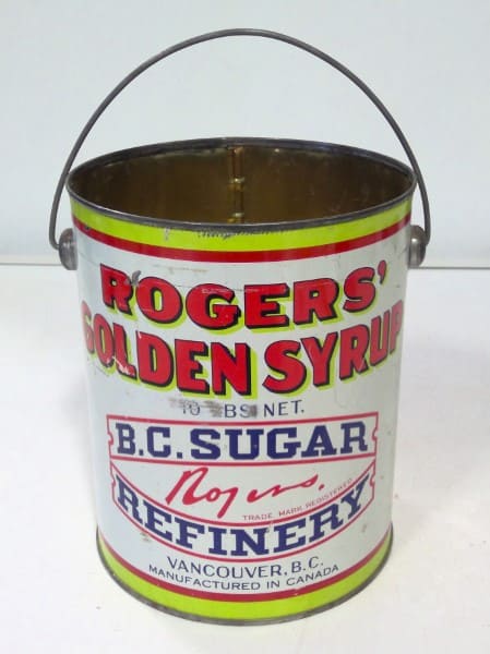 Vintage 10 LB Rogers' Golden Syrup Tin (taller version) for sale