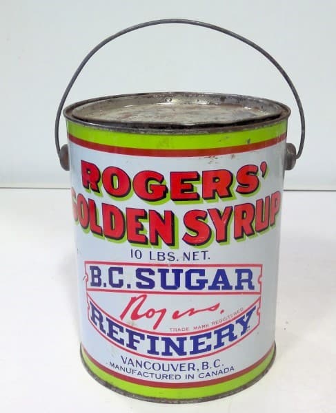 Vintage 10 LB Rogers' Golden Syrup Tin (taller version) for sale