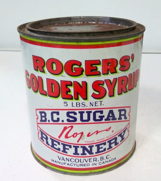 Vintage 5 LB Rogers' Golden Syrup Tin for sale