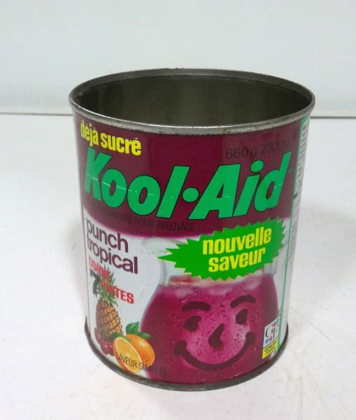 Vintage Kool-Aid Tin Can from General Foods Canada for sale