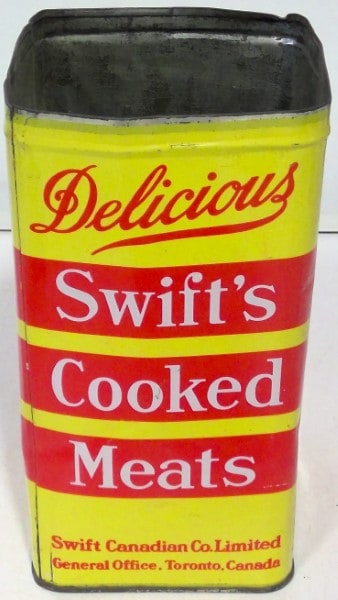 Swift's Cooked Meats Tin for sale on heinventures.ca