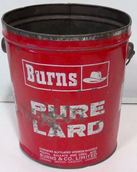 Red Burns Pure Lard 5 lb Tin for sale on heinventures.ca