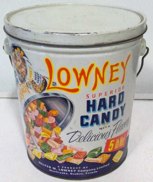 Lowney Hard Candy 5 lb tin for sale on heinventures.ca