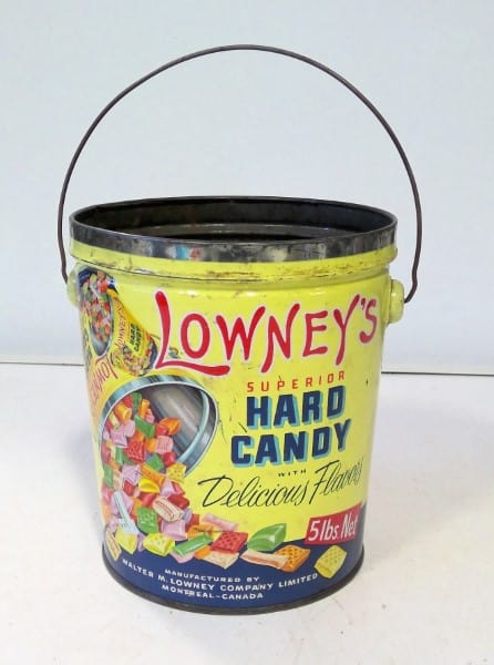 Vintage Lowney's Superior Hard Candy 5 LB Tin for sale