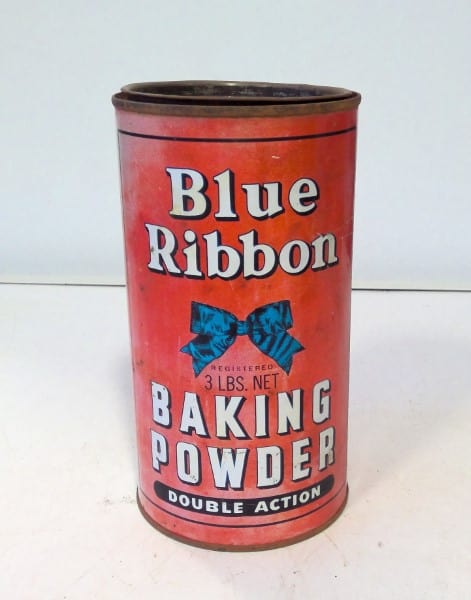 Blue Ribbon Baking Powder Tin 3 lb for sale